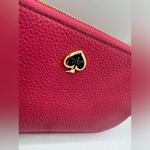 kate spade Hot Pink Leather Shoulder Bag with Gold Hardware - Picture 2 of 8